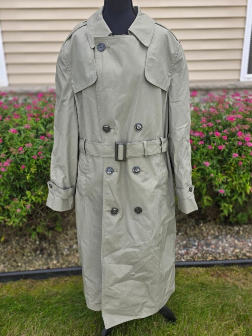 DSCP Valor Collection Mens 42R Military All Weather Trench Coat w/ Liner
